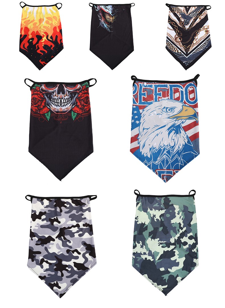 Hao Hao Headscarf Manufacturers Directly For Europe And The United States Men And Women Outdoor Sports Headscarf Hip-Hop Cotton Square Wholesale Magic Headscarf undefined