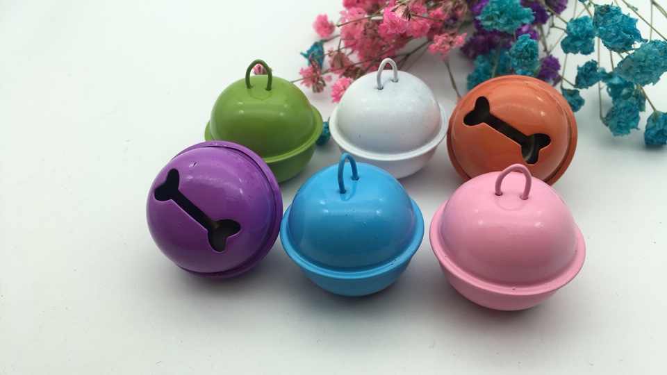 29MM lacquered silk ribbon round bell, handicraft accessory, Chinese festival accessory, D1Y accessory