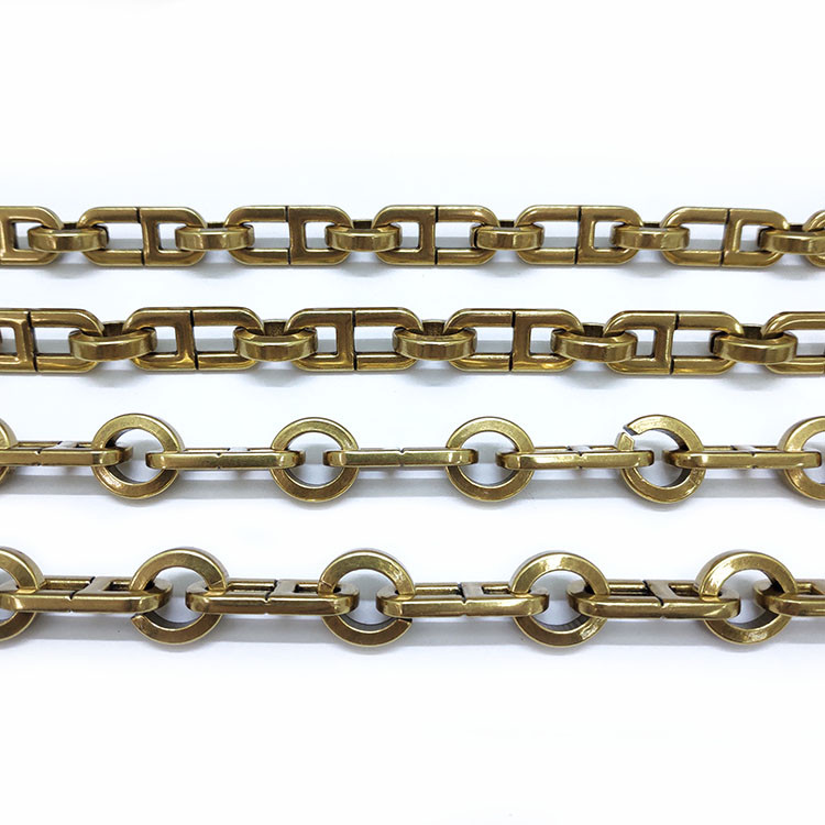 Dongguan Fengxing Hardware Factory Direct Alloy Chain Hanging Plated Figure-Eight Chain Color Support Customization undefined