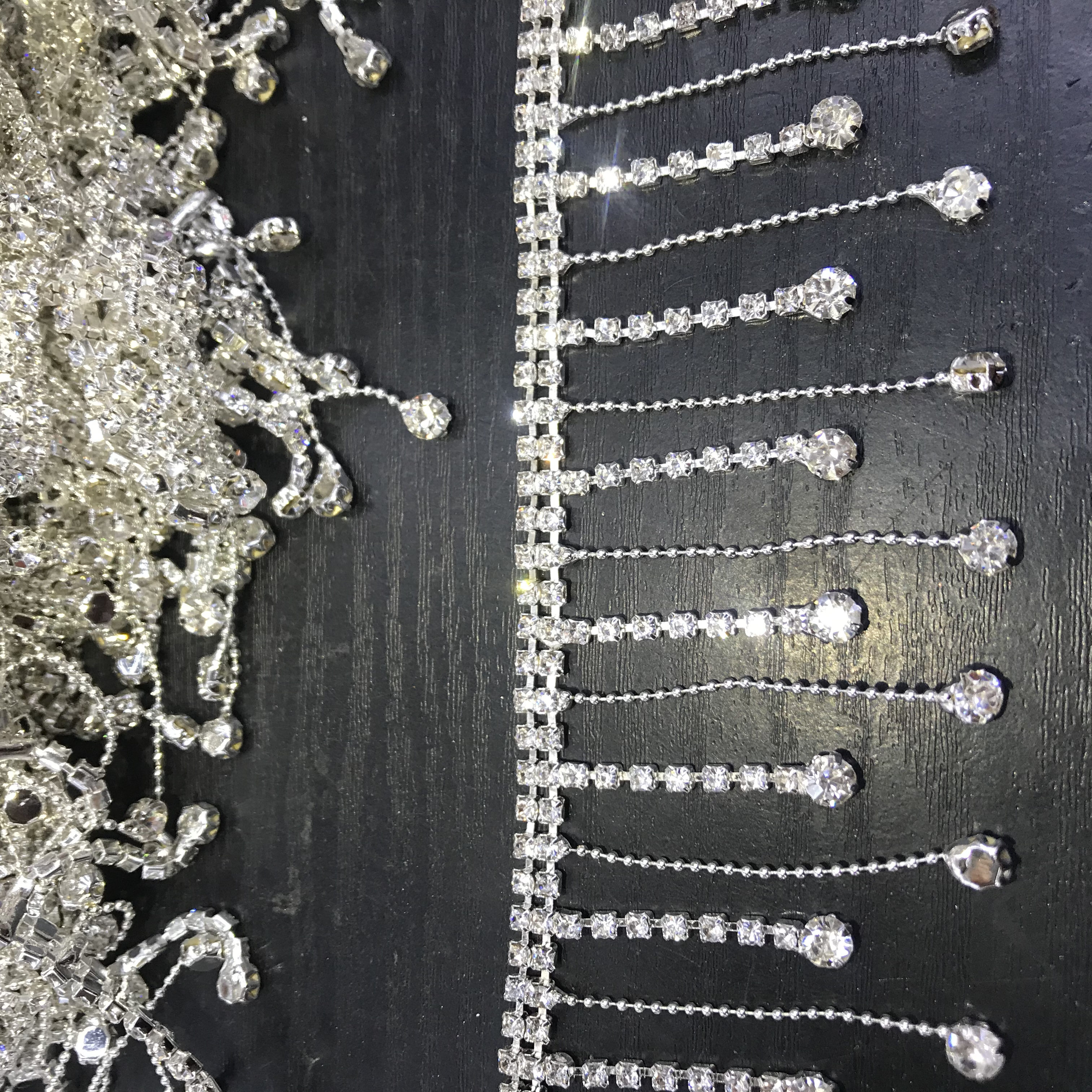 AAA fancy flecos broca cadena strass cadena cosido hombro escote cinturón DIY hecho a mano accesorios ropa accesorios Application Scenario