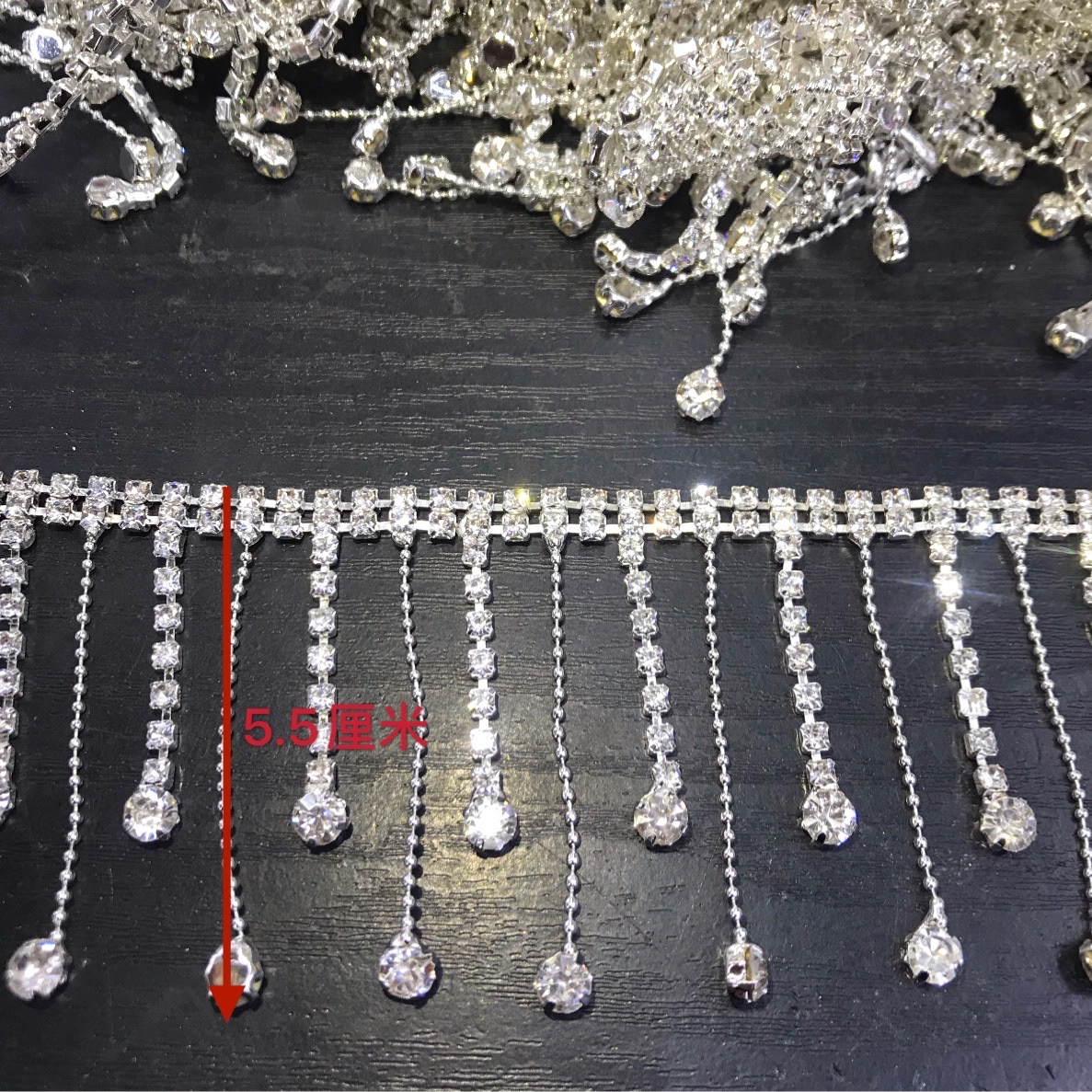 AAA fancy flecos broca cadena strass cadena cosido hombro escote cinturón DIY hecho a mano accesorios ropa accesorios detail image 2