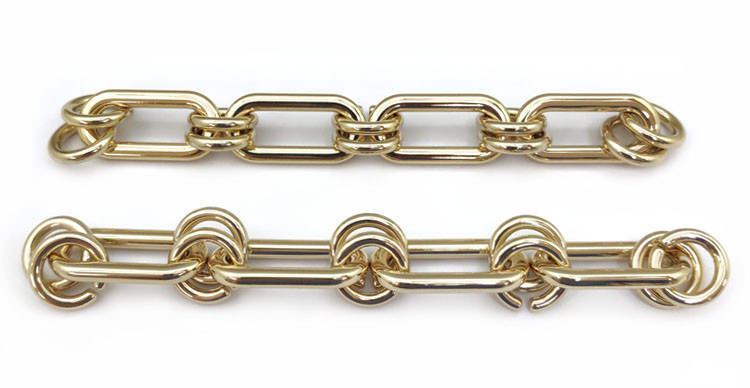 Dongguan Fengxing Hardware Factory Direct Alloy Chain Hanging Plated Double Ring Chain Color Diversity Welcome Customization Application Scenario