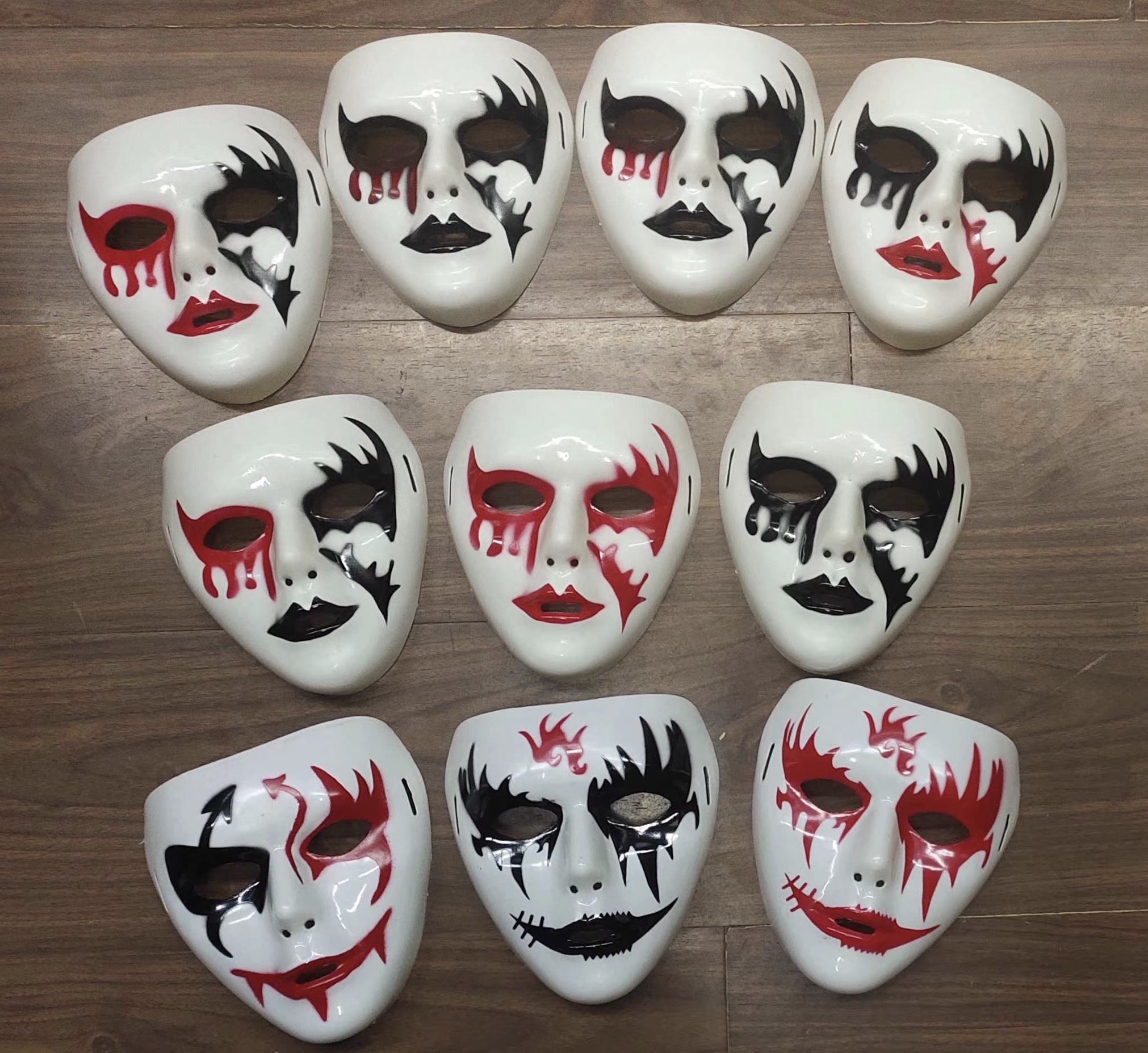 Halloween Half Face Pattern Dance Mask Bell Fox Mask Ghost Full Face Fox Pvc Injection Molding Jingle Cat undefined
