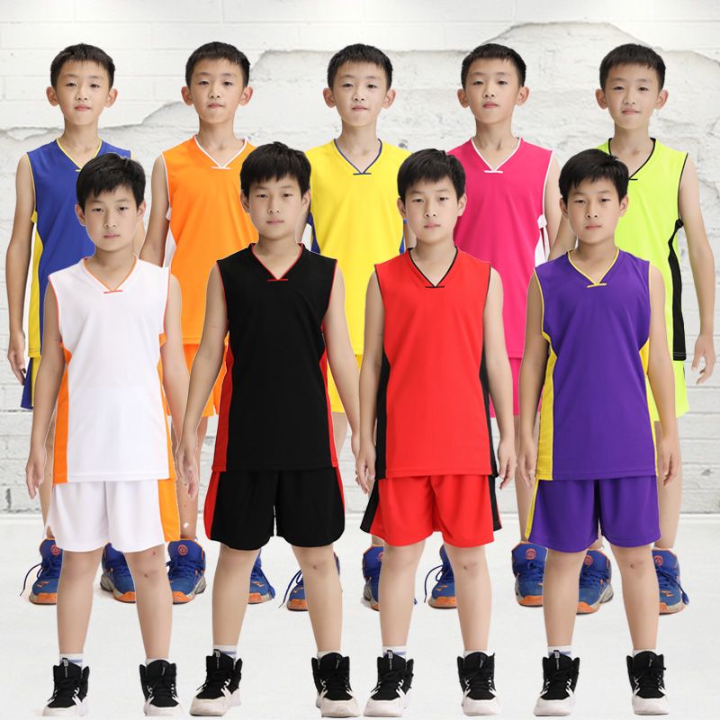 儿童篮球服套装中大童球衣团购定制青少年小学生背心幼儿园演出服