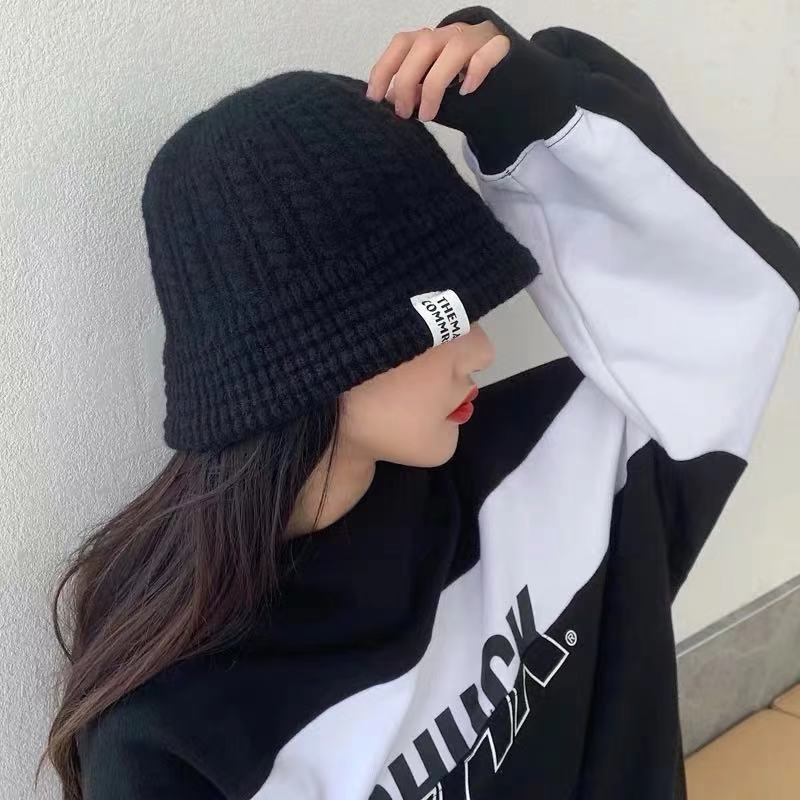 网红羊绒毛渔夫帽女冬泰迪毛绒羊羔绒帽子秋冬韩版日系毛毛盆帽潮