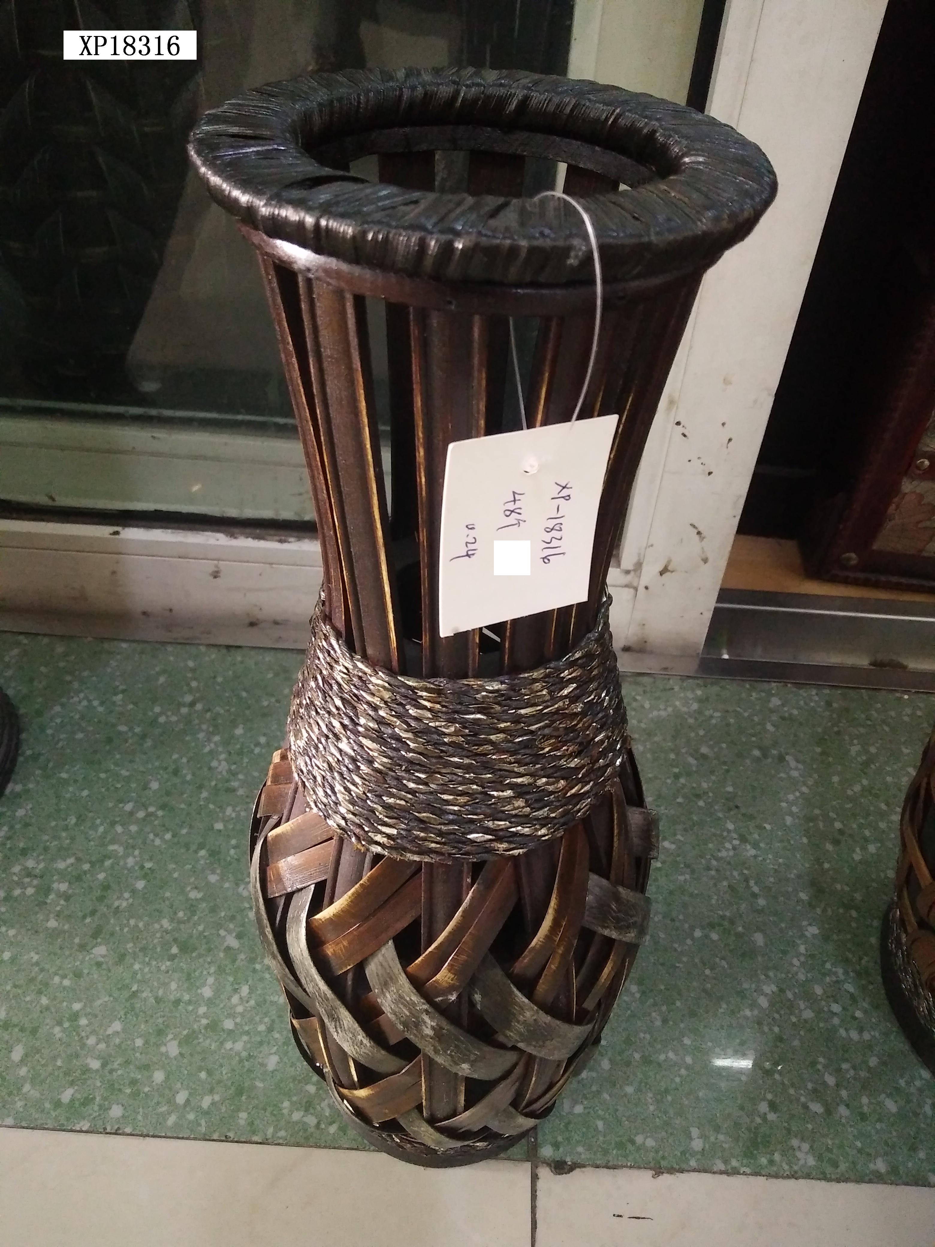 Hot style hot sale bamboo vase furnishing furniture hotel furnishing furniture hand-woven thumbnail
