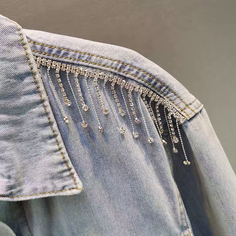 AAA fancy flecos broca cadena strass cadena cosido hombro escote cinturón DIY hecho a mano accesorios ropa accesorios undefined