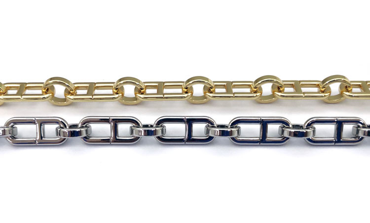 Dongguan Fengxing Hardware Factory Direct Alloy Chain Hanging Plated Figure-Eight Chain Color Support Customization full figure