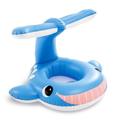Wholesale of INTEX56591 blue whale seat ring riding swimming ring toys
