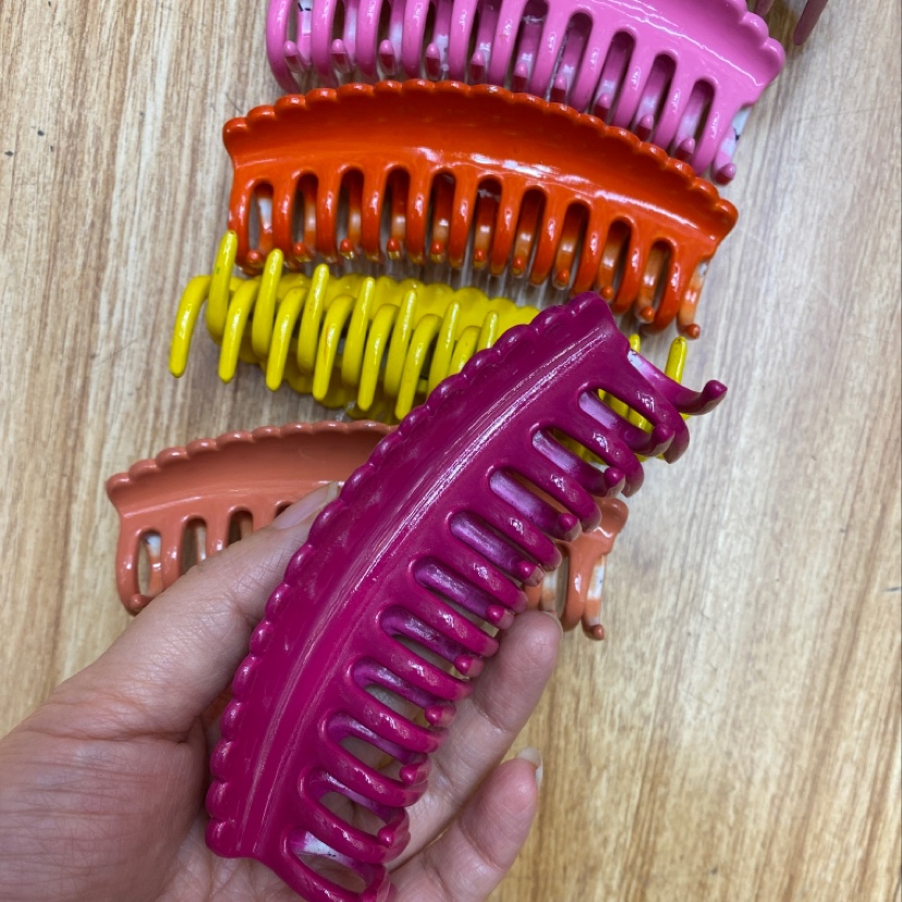 10 Cm Plastic Hair Clip With Long Teeth Specification drawing
