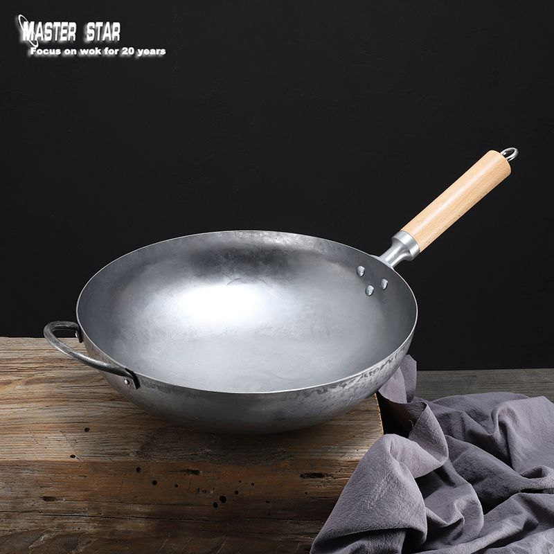 Master Star Refreshed Chinese Handmade Iron Wok 1.8mm thumbnail