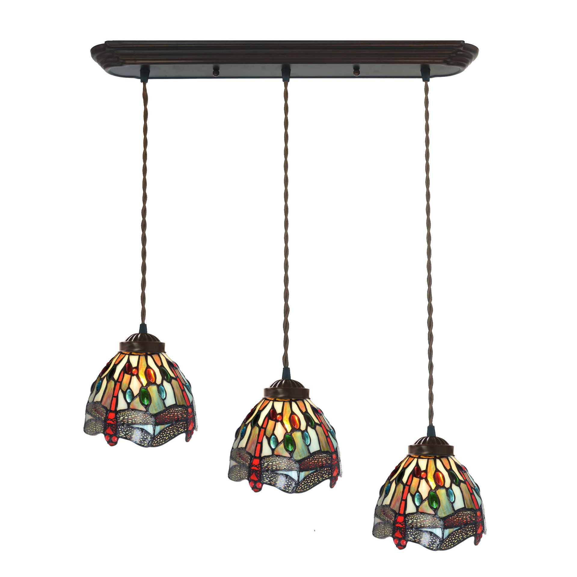 European living room 3 chandelier color glass dragonfly chandelier table lamp chandelier bar