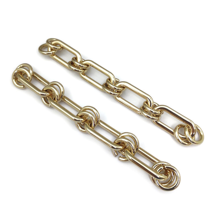 Dongguan Fengxing Hardware Factory Direct Alloy Chain Hanging Plated Double Ring Chain Color Diversity Welcome Customization details Picture