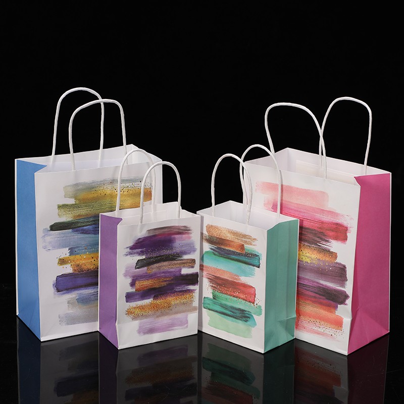 Kraft paper bags, eco-friendly bags, shopping bags, gift bags, paper bags detail image 3