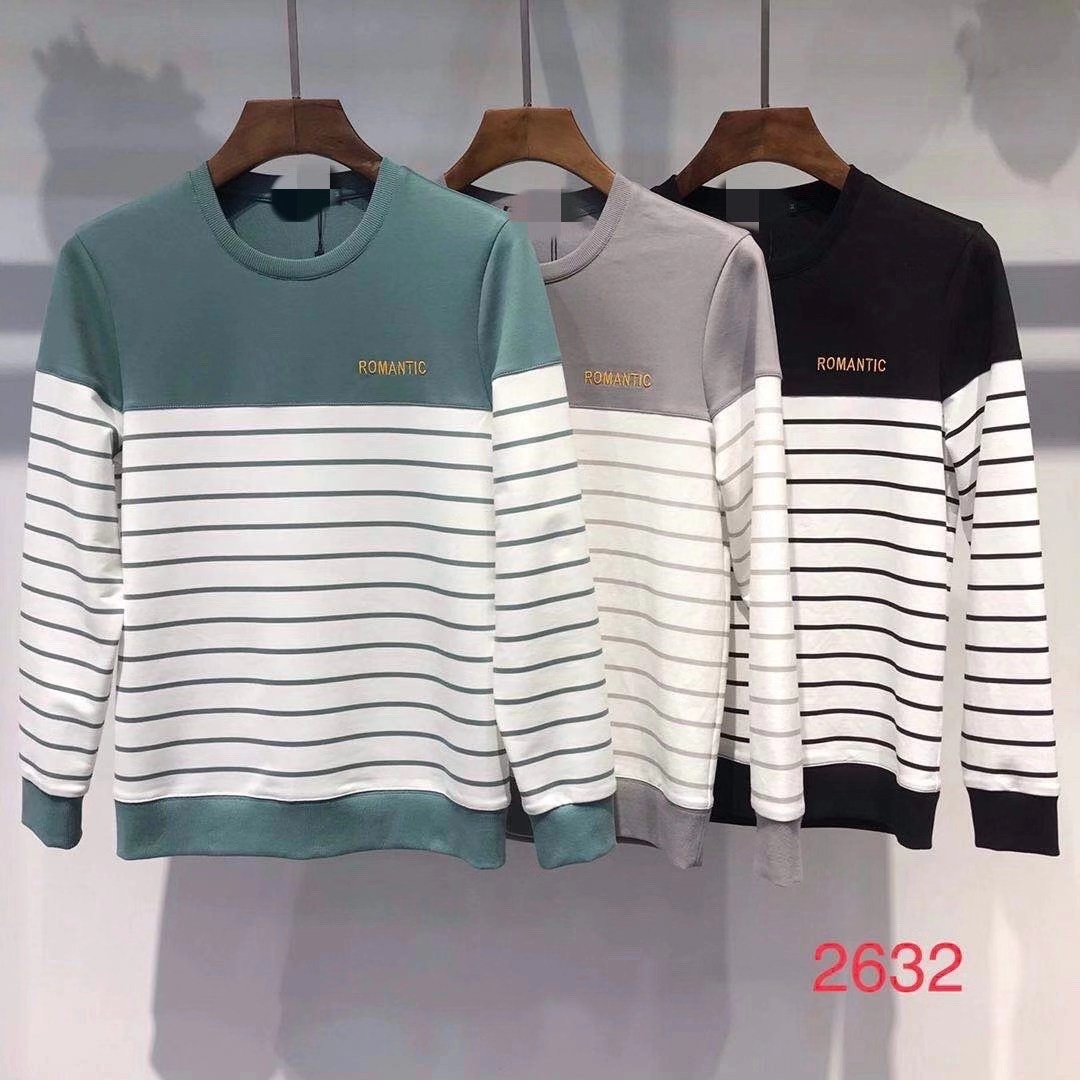 Long-sleeved T-shirt men's autumn Korean-style trendy sweatshirt men's white base layer, round-neck pullover long Johns T-shirt detail image 3