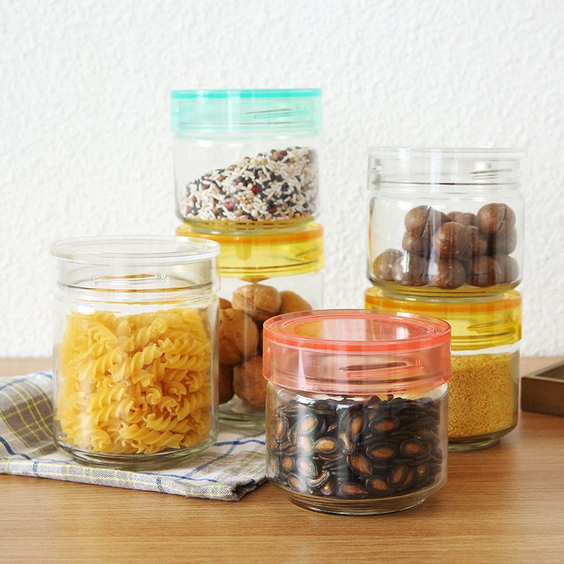 ADERIA石V硝子日本玻璃瓶密封罐750ML