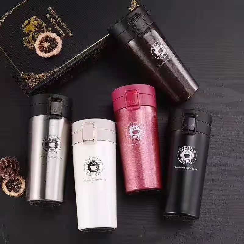 保温杯 咖啡杯 双层真空不锈钢保温杯 带手柄 办公室水杯1详情图1