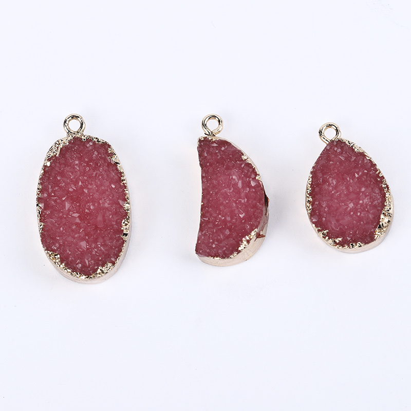 树脂仿晶芽天然石吊坠树脂仿晶芽天然石吊坠详情图1