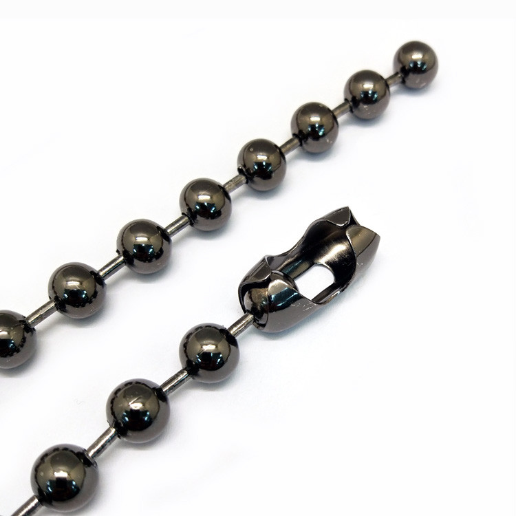 Dongguan Fengxing Hardware Factory Direct Sales 6.0 Bead Chain Hanging Plating/Roller Plating Alloy Chain Support Customization undefined
