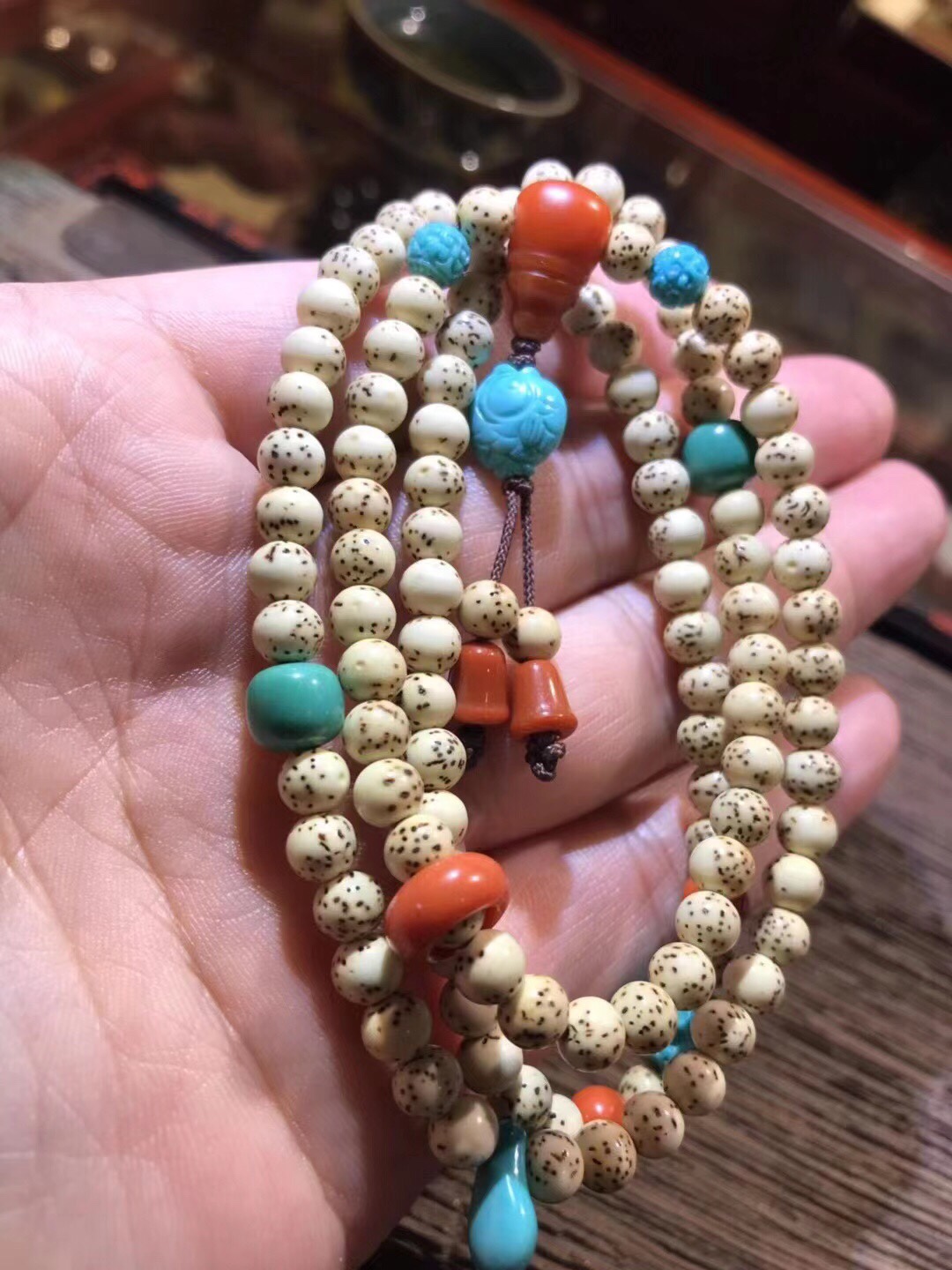 正宗海南原生态新月菩提，大留白，规格6mm，头货精挑。一条毕业，兴趣来询详情图7