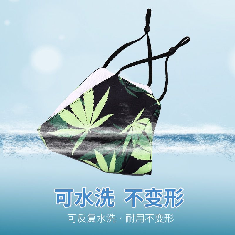 时尚印花口罩 可水洗防尘PM2.5透气口罩可插过滤片工厂直销可定制【外贸专供】详情图6