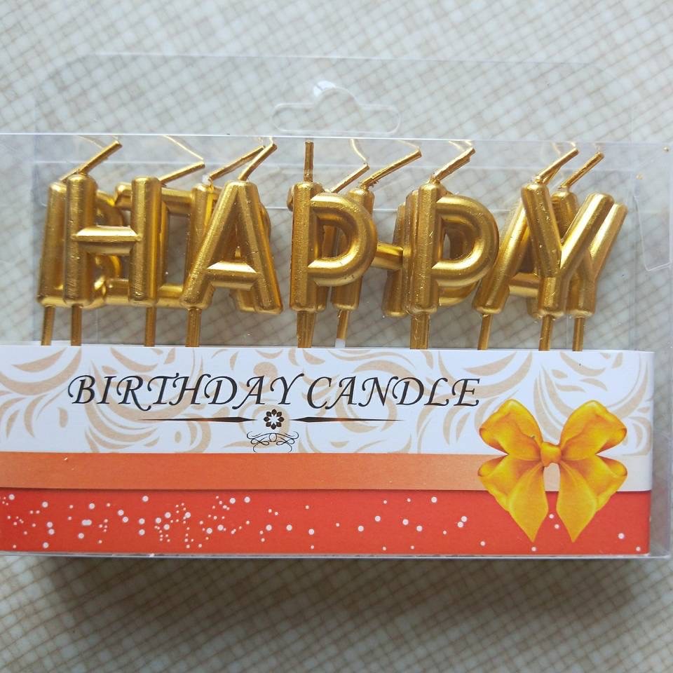 Metallic paint birthday candles Specification image