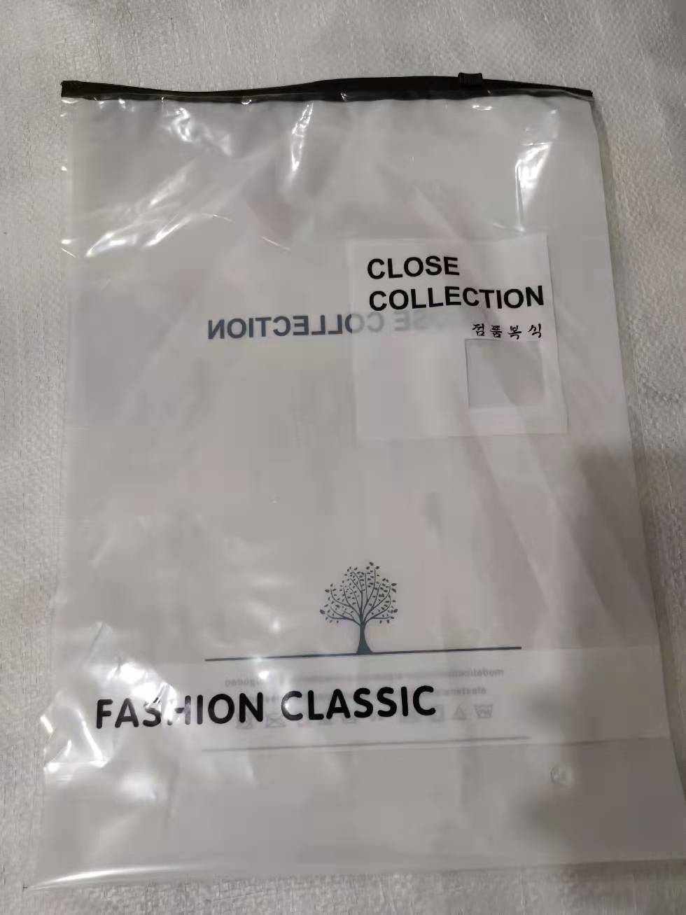 Transparent Flower Type General Purpose Leggings Bag Thermal Underwear One Body Pants Self-Sealing Bag