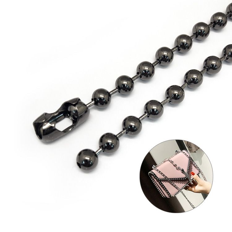 Dongguan Fengxing Hardware Factory Direct Sales 6.0 Bead Chain Hanging Plating/Roller Plating Alloy Chain Support Customization details Picture
