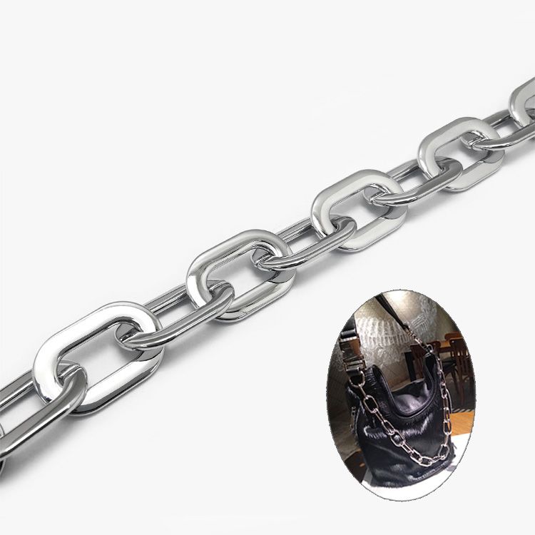 Dongguan Fengxing Hardware Factory Direct A26 Alloy Chain Plating Oval Chain Support Customization details Picture