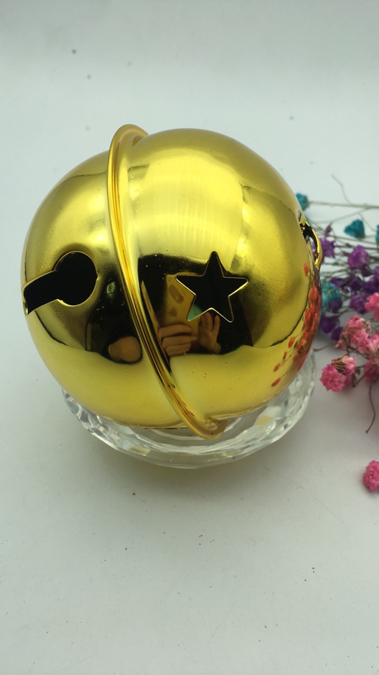 8 cm five-star vacuum bell, Christmas bell, handicraft accessory, D1Y accessory Item Picture