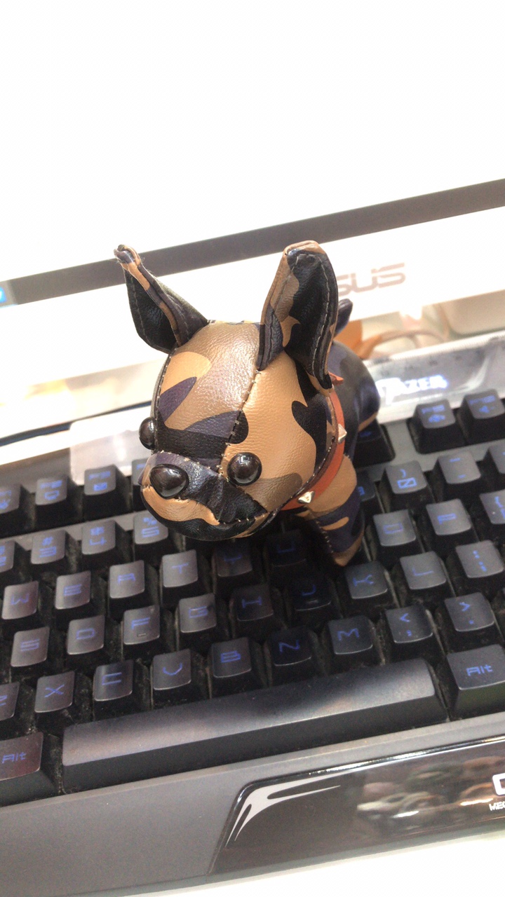 仿真小狗摆件皮小狗玩偶挂件公仔远见玩具01