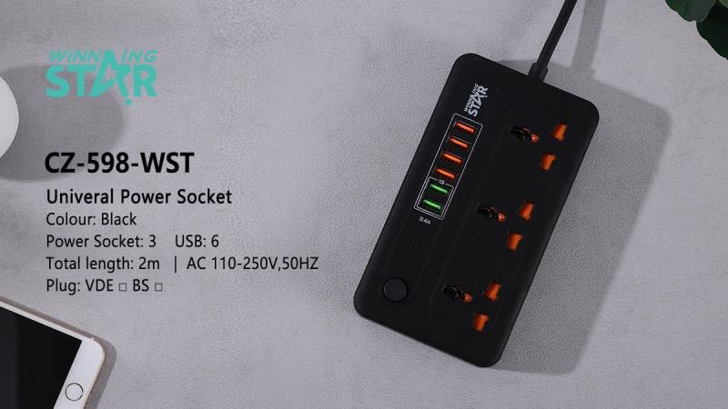 CZ-598-VDE-WST Socket WITH USB PLUG thumbnail