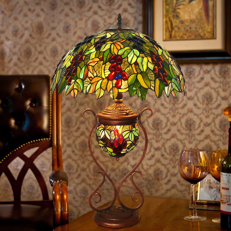 18 "table lamp with glass creative bedroom, study, living room lamp