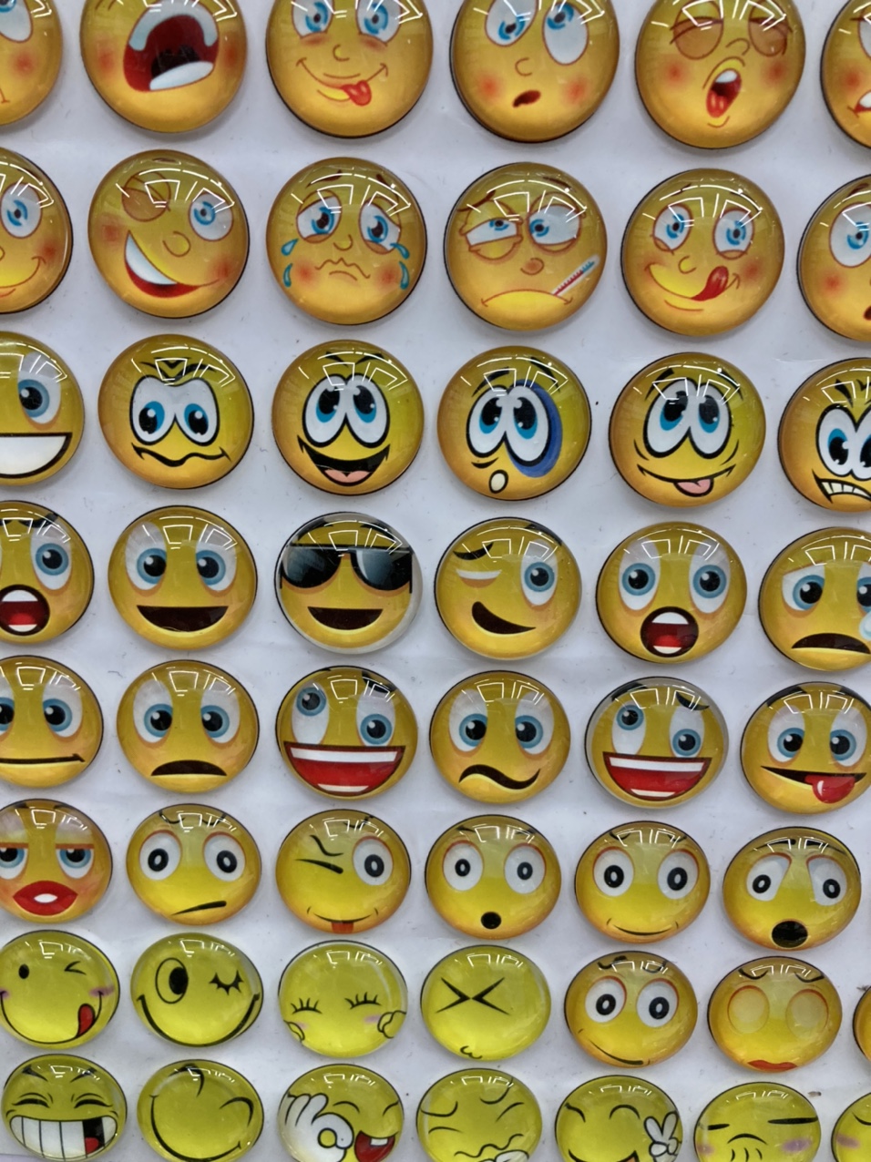 Resin smiley face printing expression resin ball series thumbnail