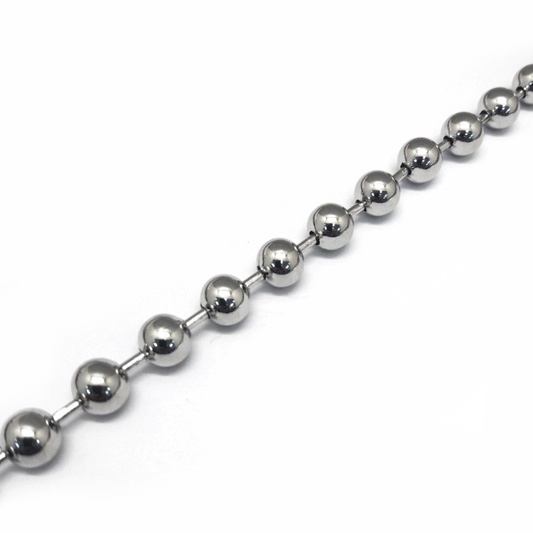 Dongguan Fengxing Hardware Factory Direct Sales 6.0 Bead Chain Hanging Plating/Roller Plating Alloy Chain Support Customization details Picture