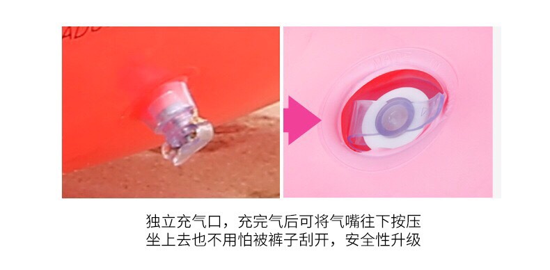 Wholesale inflatable red-lipped floating water toys, adult mounts, floating beds, swimming rings, floating rings, inflatable beds pic 3