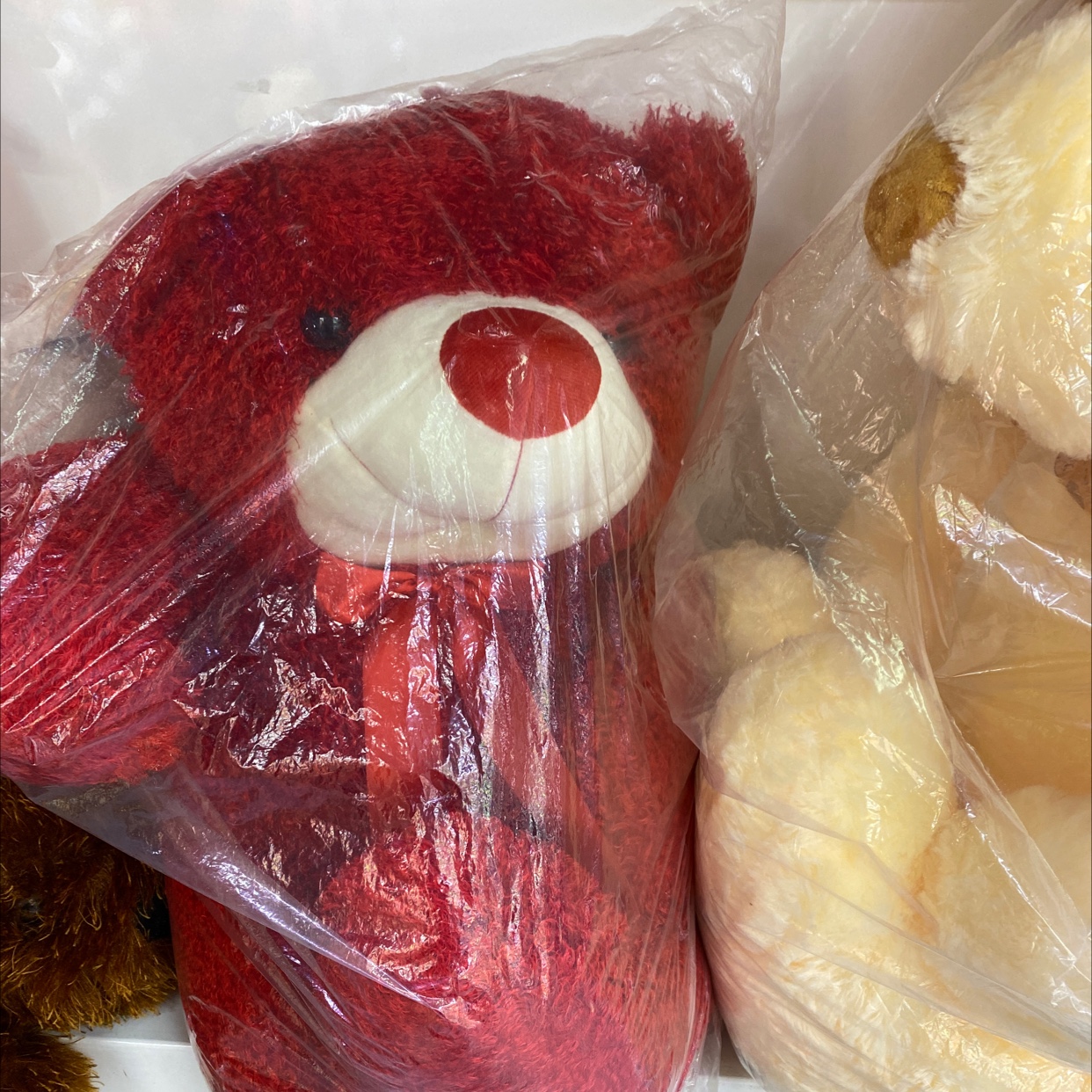 Red Bear plush toy pic 1