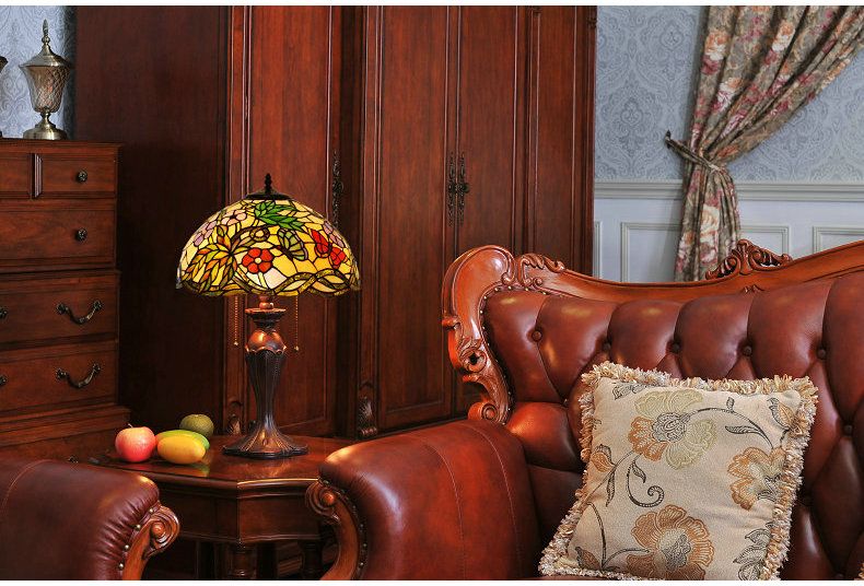 16 inch lamp European complex classical lamp decoration bedroom bedside lamp living room dining room lamp