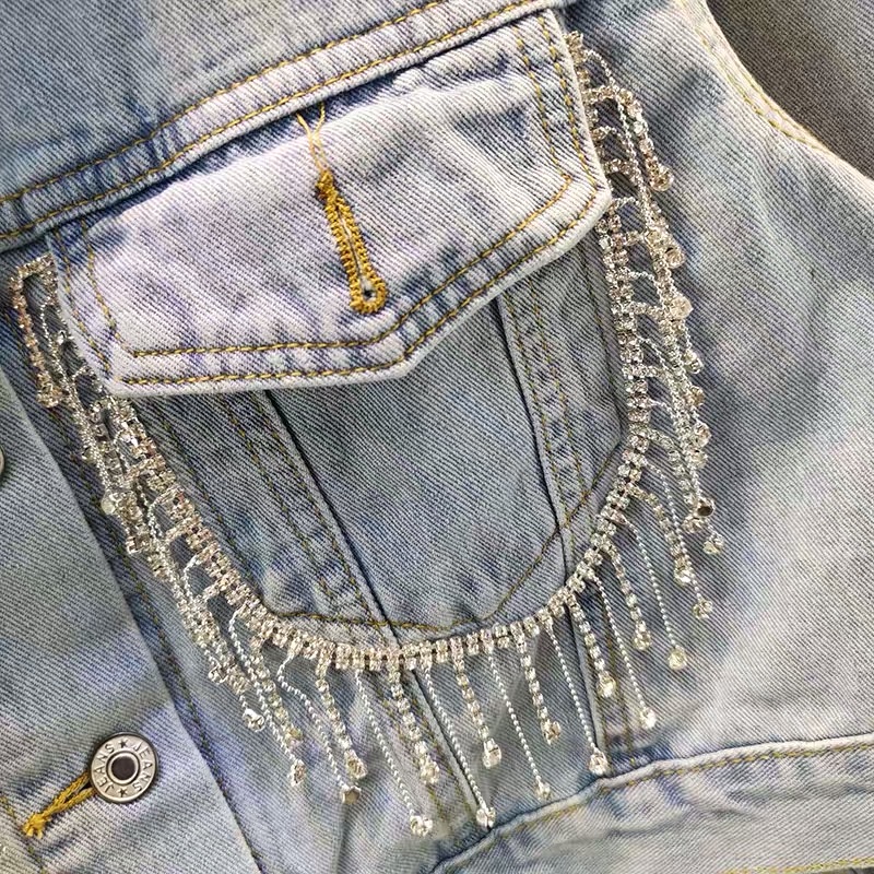 AAA fancy flecos broca cadena strass cadena cosido hombro escote cinturón DIY hecho a mano accesorios ropa accesorios undefined