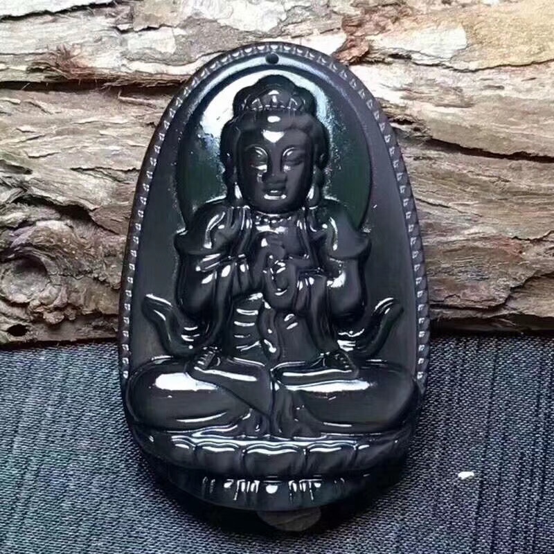 天然彩曜石生肖羊猴大日如来菩萨