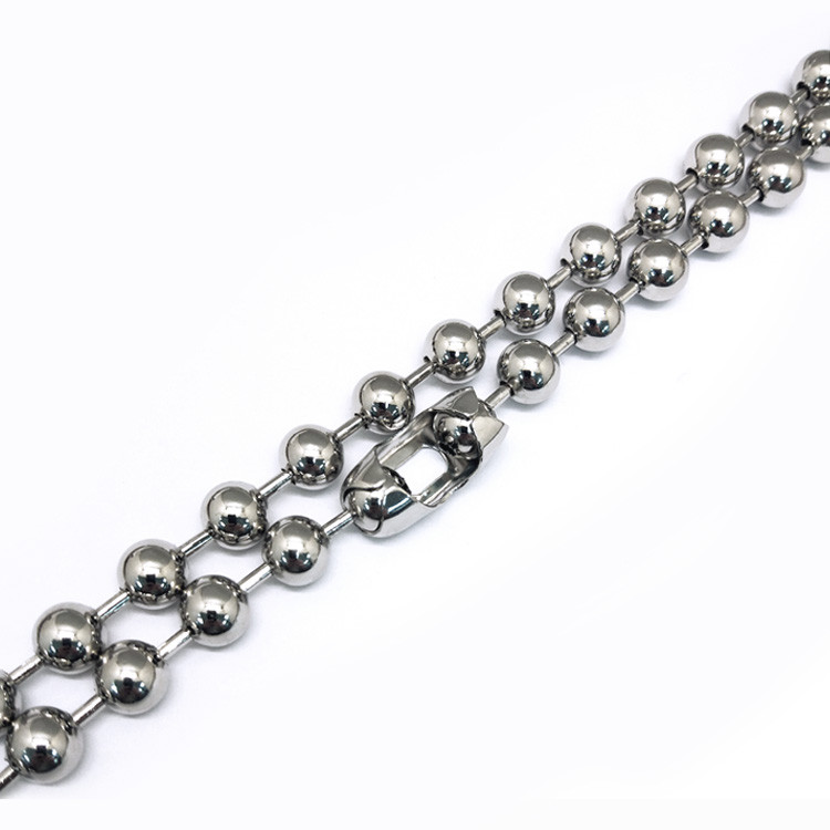Dongguan Fengxing Hardware Factory Direct Sales 6.0 Bead Chain Hanging Plating/Roller Plating Alloy Chain Support Customization undefined