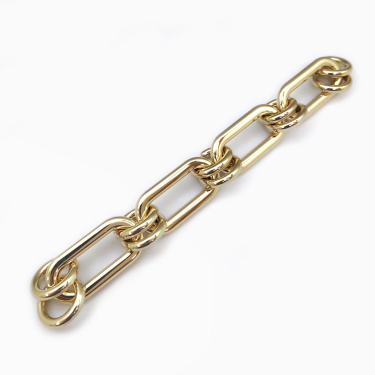 Dongguan Fengxing Hardware Factory Direct Alloy Chain Hanging Plated Double Ring Chain Color Diversity Welcome Customization full figure