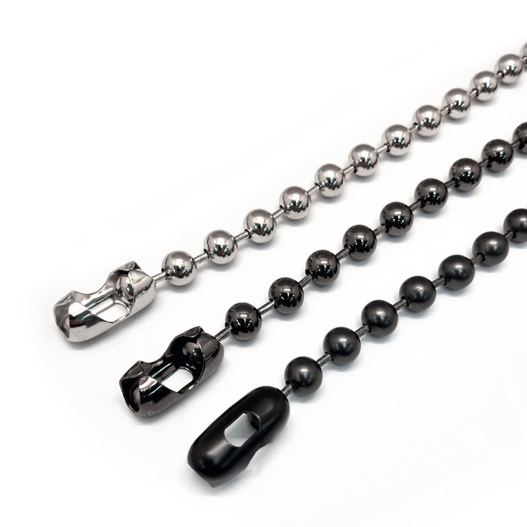 Dongguan Fengxing Hardware Factory Direct Sales 6.0 Bead Chain Hanging Plating/Roller Plating Alloy Chain Support Customization undefined