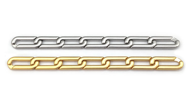 Dongguan Fengxing Hardware Factory Direct Sales Boutique Alloy Chain New Square Chain Variety Support Customization Specification drawing