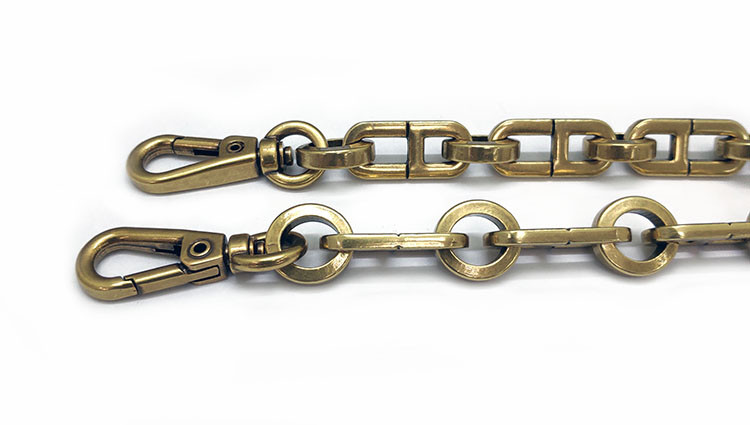 Dongguan Fengxing Hardware Factory Direct Alloy Chain Hanging Plated Figure-Eight Chain Color Support Customization Item Picture
