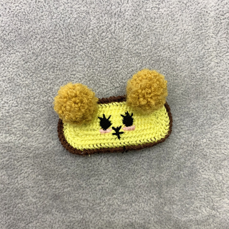 Teddy ball cartoon irregular-shaped hairpin undefined