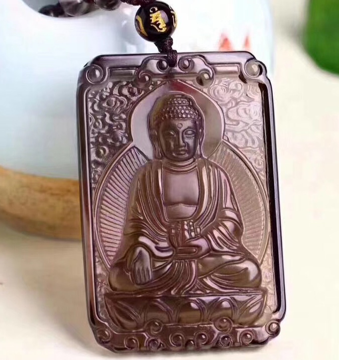 Natural tea crystal zodiac Goat Monkey Great Sun Buddha Bodhisattva