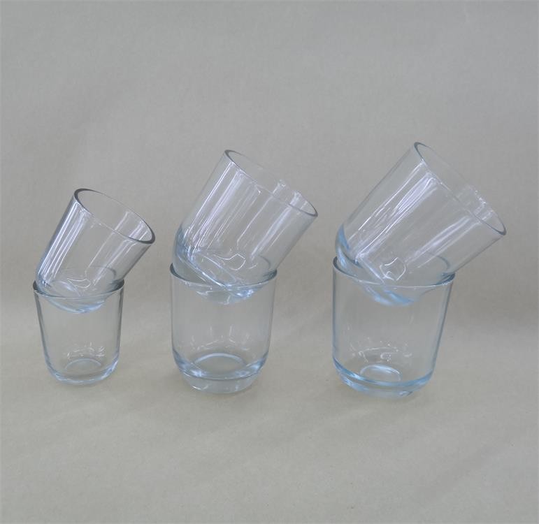 压制机制圆形透明DIY玻璃蜡烛台香薰蜡烛杯罐蜡茶蜡玻璃弧底圆杯详情图6