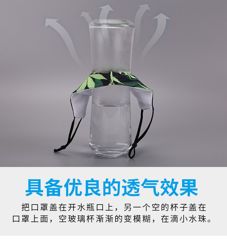 时尚印花口罩 可水洗防尘PM2.5透气口罩可插过滤片工厂直销可定制【外贸专供】详情图5