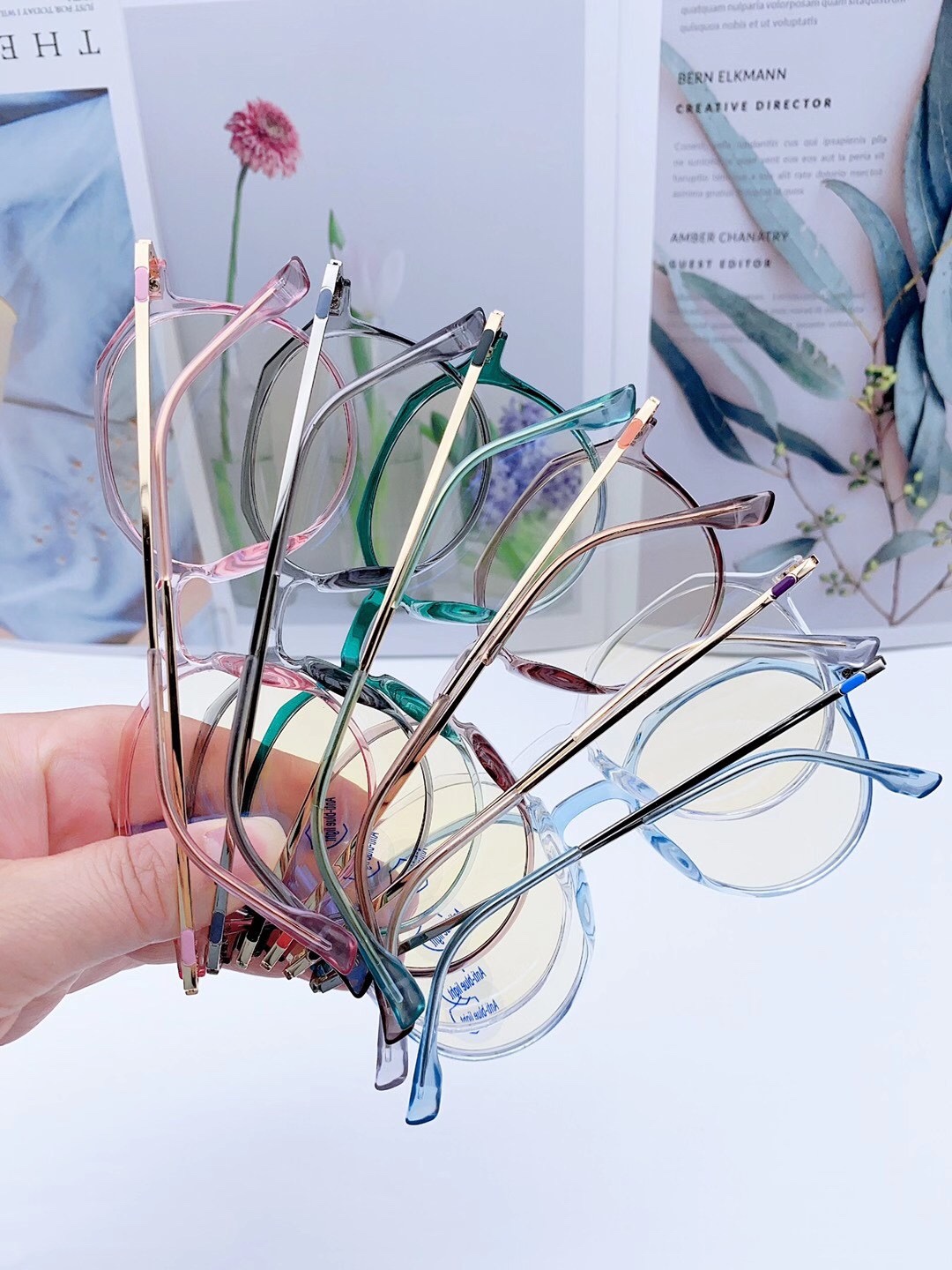 Model: TR83006, the ultra-light ins Korean version trendy natural anti-blue light glasses frame has been shipped Specification image
